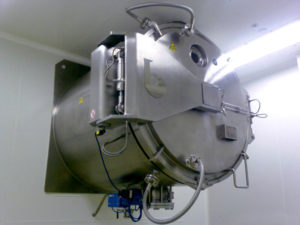 Horizontal vacuum paddle dryer for a German chemical company