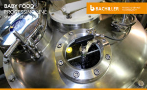 Vacuum mixer for baby food production
