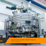 5,000 L FNB-5S Nutsche Filter Dryer manufactured by Bachiller in AISI 316L stainless steel for the food industry.